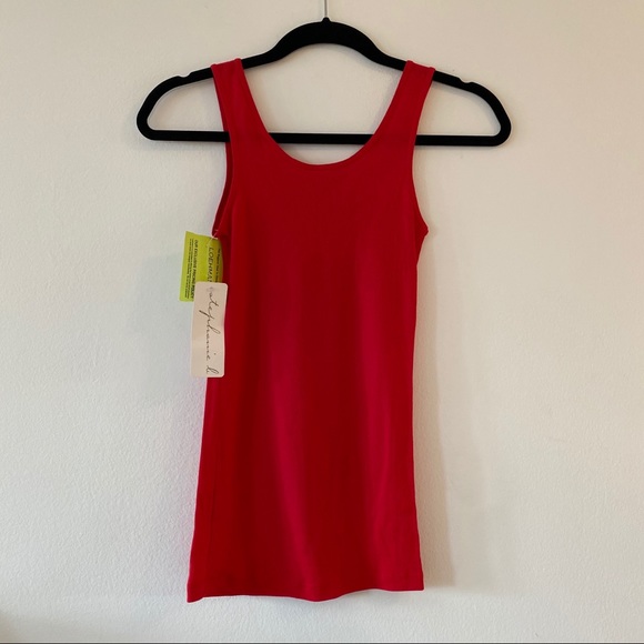 Stephanie B Red Tank Top New with Tags Size S - Picture 3 of 3